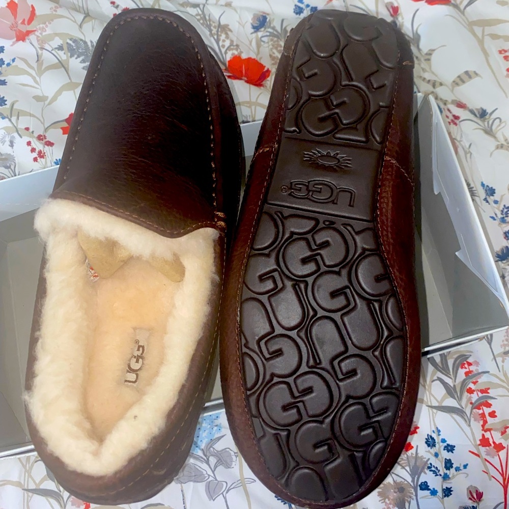 Brown Leather Moccasins Men’s Size 8